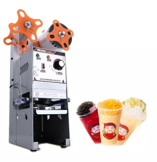 220V WY-680 Semi-automatic Bubble Tea Cup Sealing machine Juice Cup Sealer