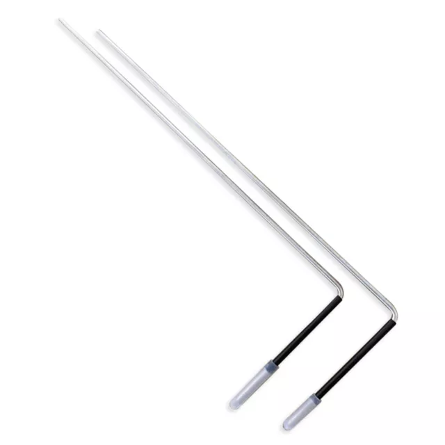 Pair of DOWSING DIVING RODS with Handles and INSTRUCTIONS for use