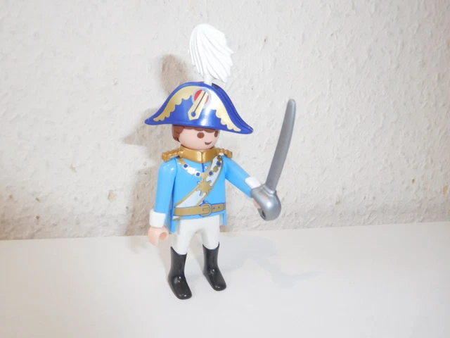 5 Figurines Playmobil Personnalisées : Garde Husard Dragon Soldat Noir Et Rouge, Thème Napoléon, Rare