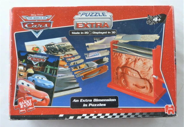 JUMBO DISNEY PIXAR Cars 3D Sculpture Jigsaw Puzzle 100 Pieces 2008 ...