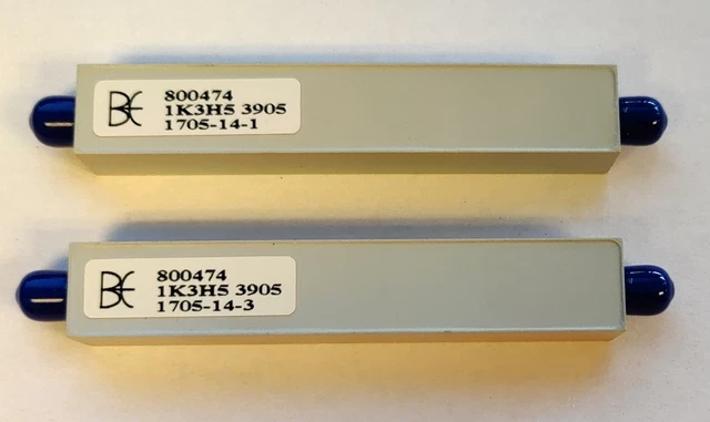 Lot of 2 New Bree Engineering 800474 1K3H5 RF SMA Bandpass Filter 550Mhz-570Mhz