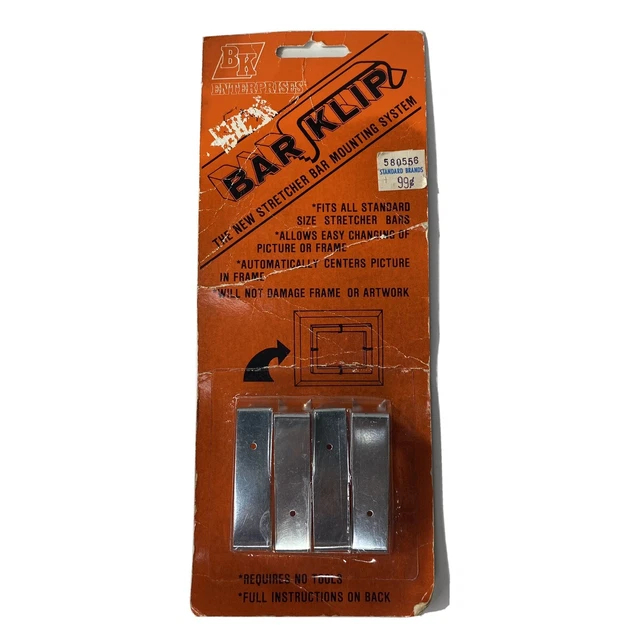 Sistema de montaje de barra de lona plegable de colección BK Enterprises NUEVO DE LOTE ANTIGUO EE. UU.