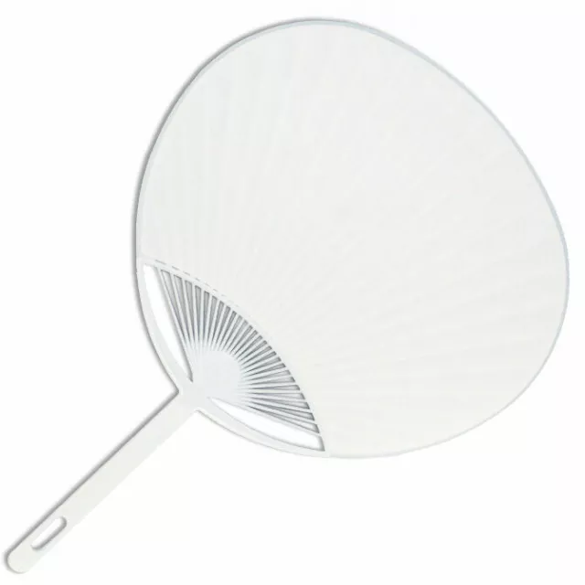 Japanese UCHIWA Fan Yukata Kimono Hand Held Plain White Dance Fan Made in Japan