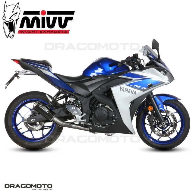 MIVV Échappement Complet Carbone Pour Yamaha MT07 2014-2021 - Racing Italien