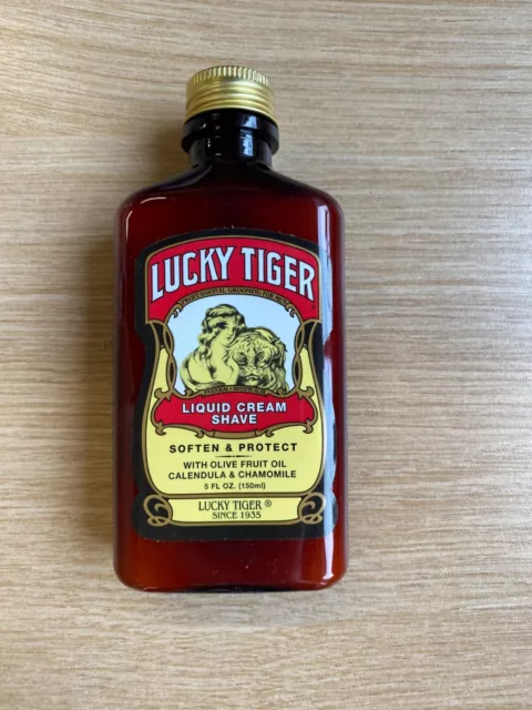 Lucky Tiger Liquid Cream Shave Pre-shave Classic Barber Style Shaving  - 150ml