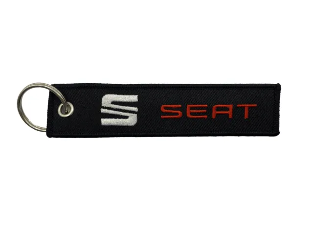 Seat Fabric Embroidery Car Keyring Car Branded Key Chain Seat Logo Key Fob Gift