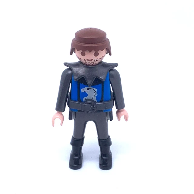 Playmobil Moyen-Âge : Chevalier Homme Roux Barbe Orange & Faucon – Réf 6627