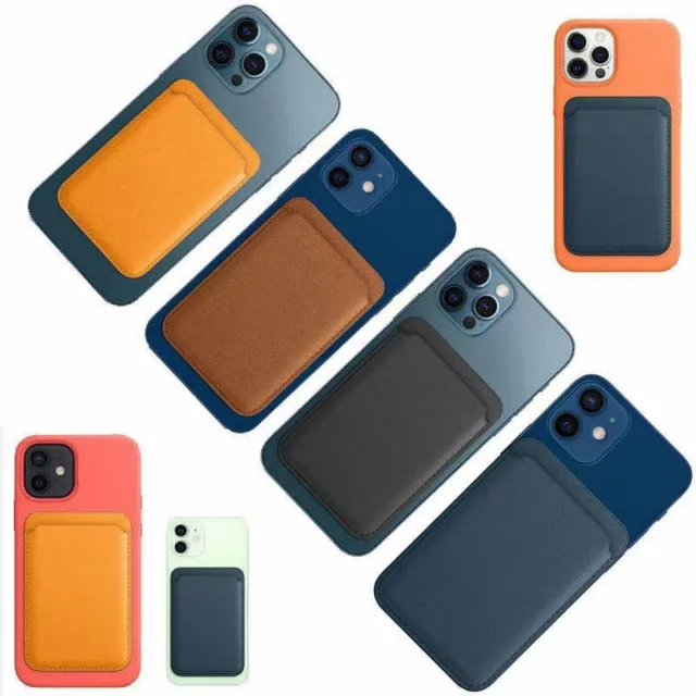 Magnetic PU Leather Wallet For iPhone 13 12 Pro Max Mag Safe Card Pocket Case