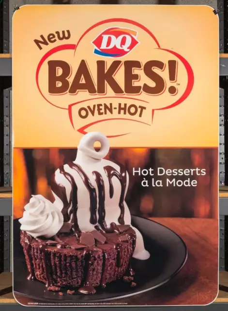 Dairy Queen Promotional Window Decal Hot Desserts Bakes dq2