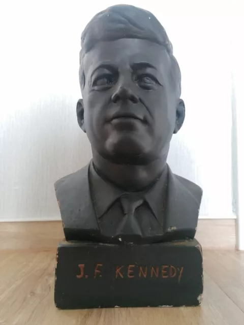 Vintage J. F. Kennedy Kopf Figur Skulptur Büste