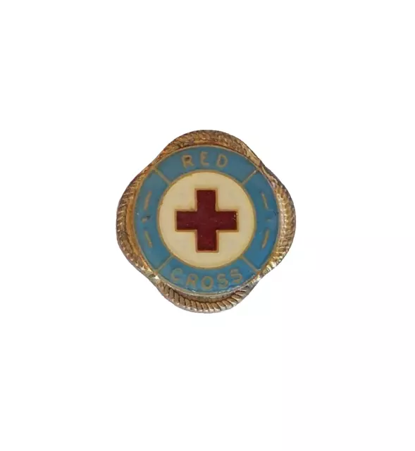 Vintage Australian Red Cross Souvenir Metal Lapel Pin Hat Badge Brooch