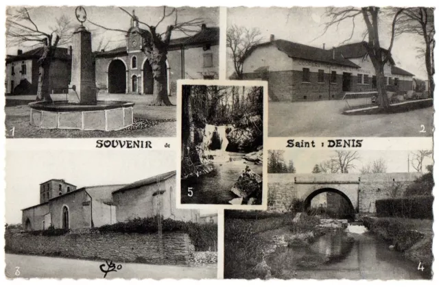 CPSM PF 11 - SAINT DENIS (Aude) - 6. Souvenir de Saint Denis - multivues (Place