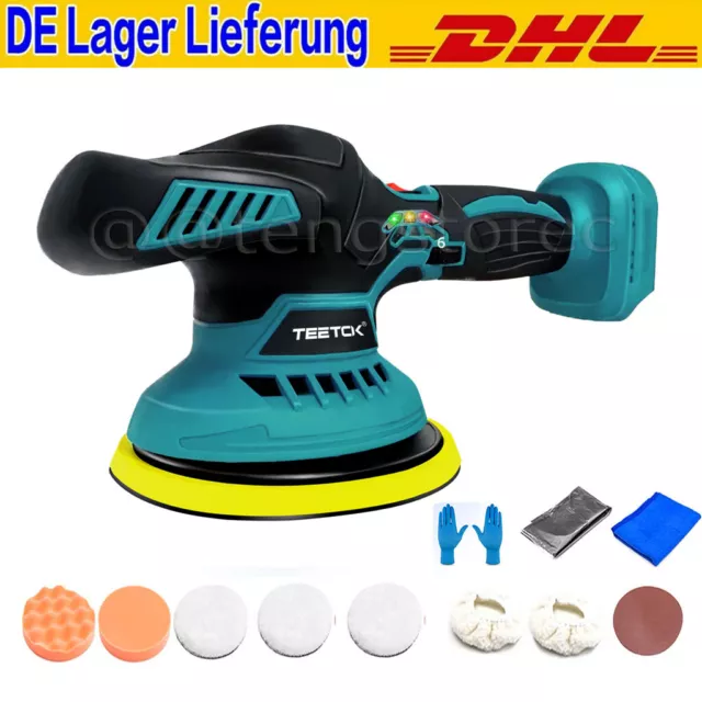 Für Makita DPO500Z Akku-Exzenterpolierer 18V Polierer 150mm 6'' Auto-Polierer