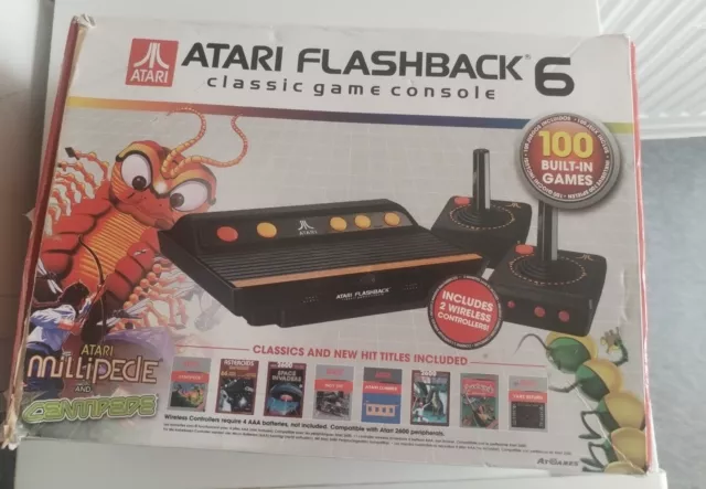 ATARI FLASHBACK 6 Classic Game Console Includes 100 Built in Games
