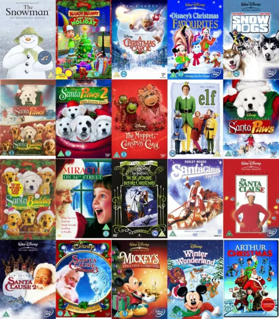 10 x Classic CHRISTMAS DVD Film Movie Classics Disney Family Kids Child Elf