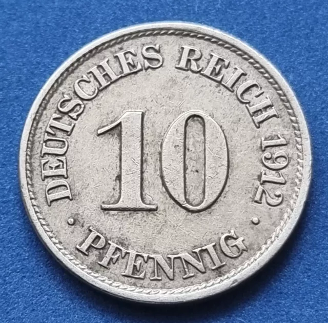 1104(2) 10 Pfennig (Kaiserreich) 1912/J in ss ................... von Berlin.007