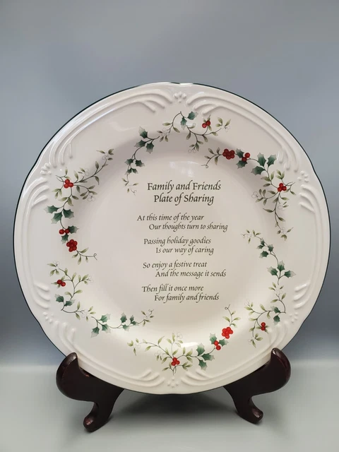 Vtg Pfaltzgraff Winterberry Family & Friends Plate of Sharing 12"