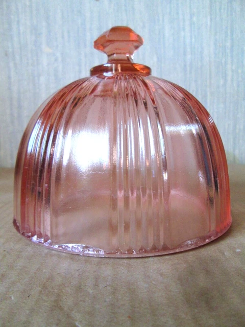 Petit Plateau à Fromage Avec Cloche Et Beurrier - Cristal Taillé - Vintage France