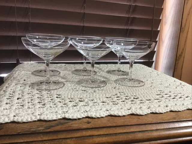 6 rare 3 oz liquor cocktail champagne wine glasses Peill & Putzler Germany