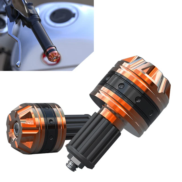 Manopole Manubrio Per Moto E Scooter Opticparts DF Arancioni 22/24-25 Mm - Foto 4