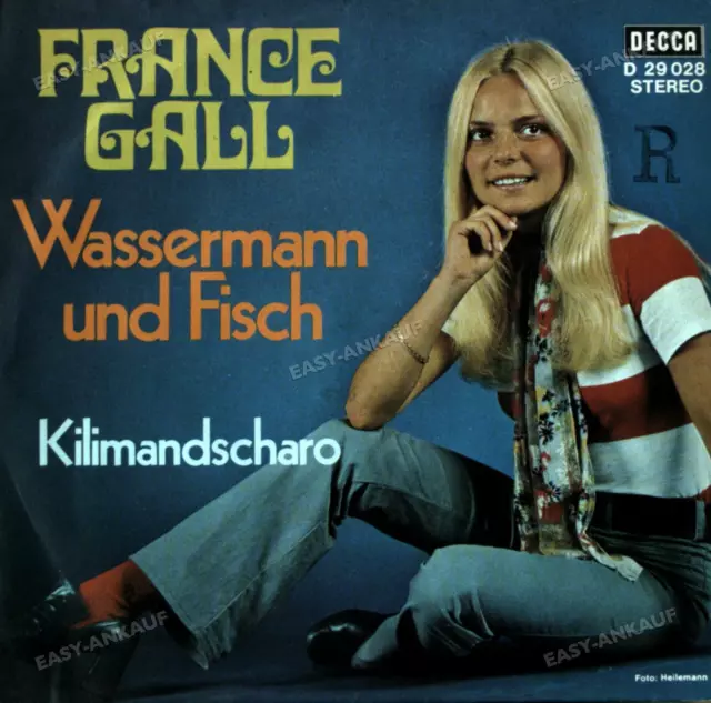 France Gall - Wassermann Und Fisch / Kilimandscharo 7in 1970 (VG+/VG+) '