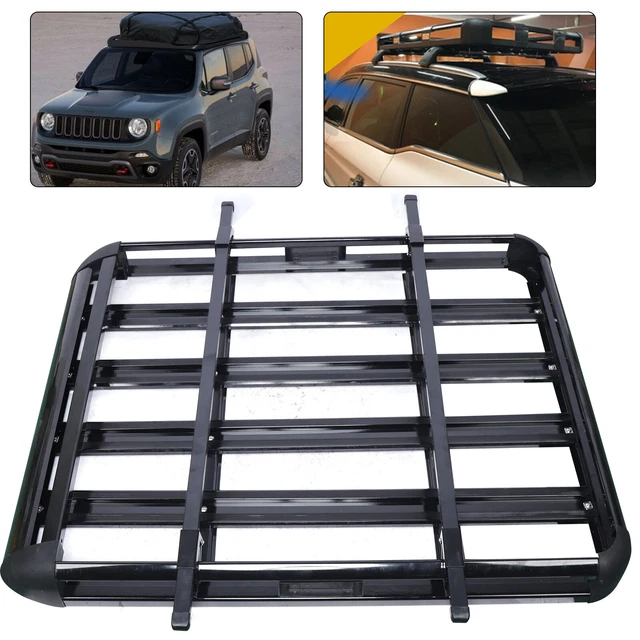 Panier De Toit Universel Aluminium 150kg - Porte-Bagages SUV Avec Barres De Toit