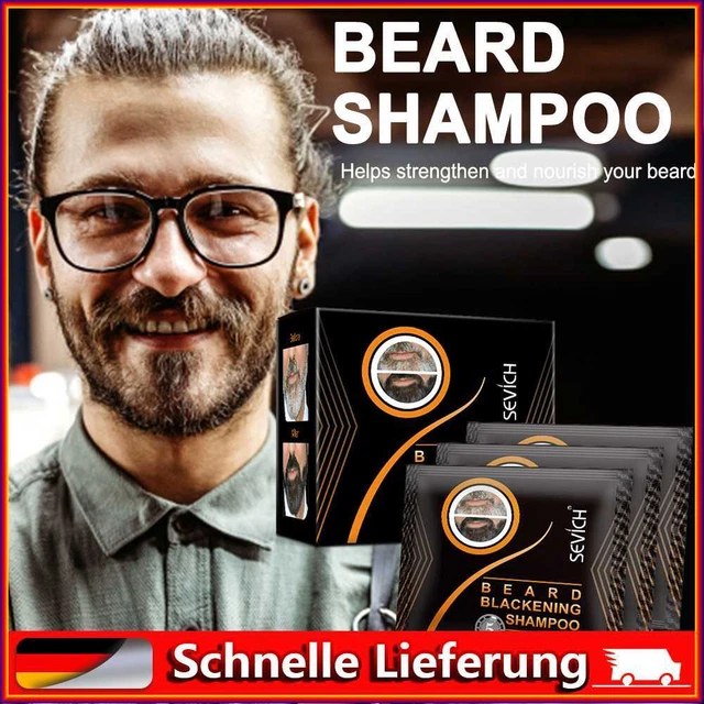 Champú de 15 ml tinte para barba tinte para barba conveniente tinte instantáneo para barba para hombre