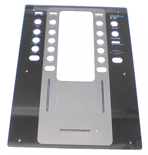 Stanton M.207 Audio Mixer,  Gloss Black & Grey Top Plate.