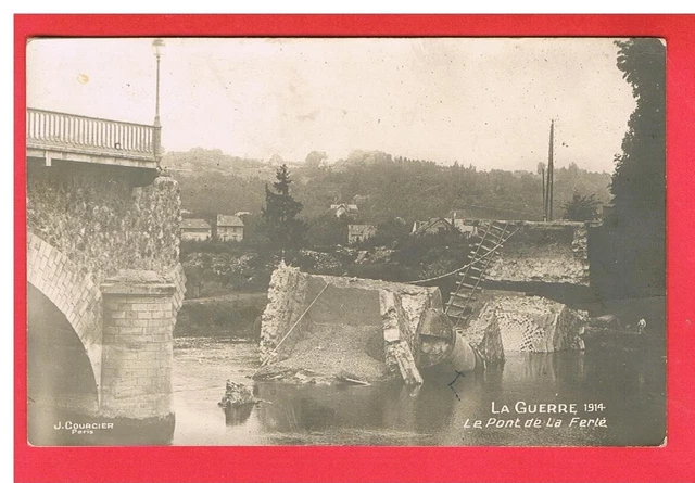 Cpa - Photo Card - Le Pont De La Ferte - 77 - The War 1914
