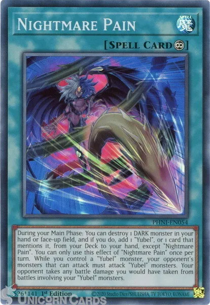 PHNI-EN054 Nightmare Pain :: Super Rare 1st Edition YuGiOh Card