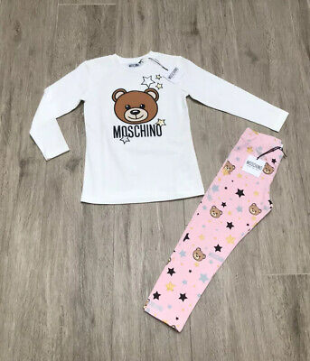 moschino Girls Embroidered Teddy Outfit AGE 4 Yrs BNWT RRP £200