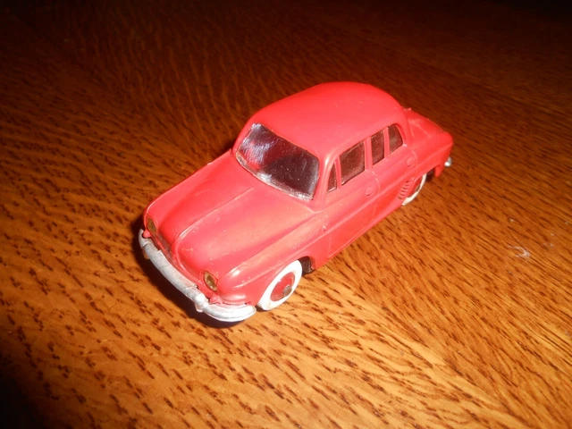 Dinky Toys Renault Dauphine Rouge - N°24 F, échelle 1/43, Très Bon état, Boîte Incomplète