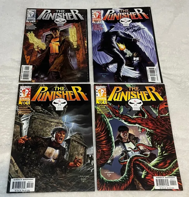 The Punisher LOT #1-4 - Issue 2 Signed by Christopher Golden. (9.0/9.2) 1998
