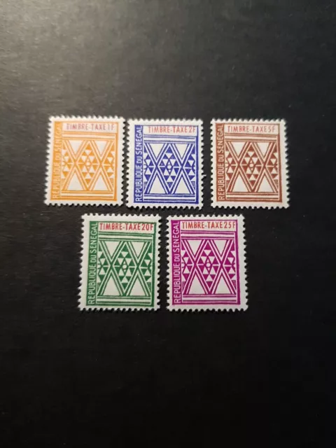 Briefmarke Senegal Steuer N° 32/36 Neu Luxus MNH 1961