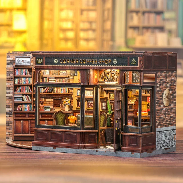 CUTEBEE DIY MODEL Miniature House 'Corner Coffee Shop' Brand New UK ...