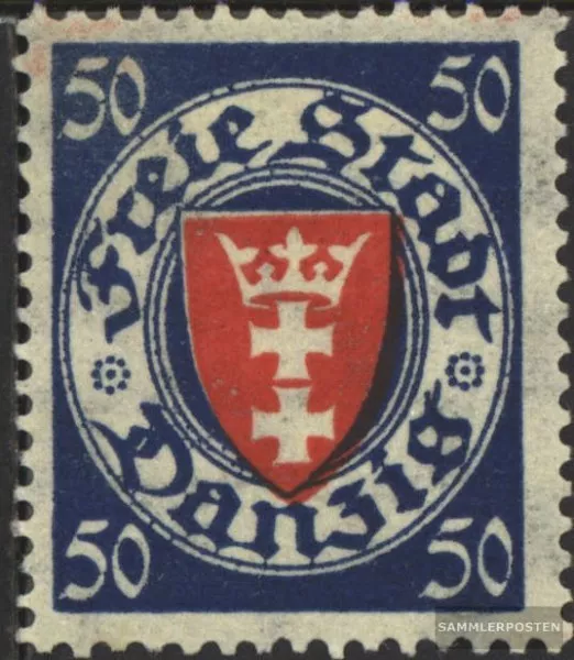 Gdansk 200x B proofed used 1924 State Emblem