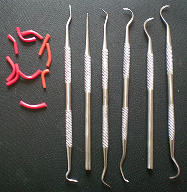 Fine Pick Probe Set Hobby Sculpting Extra Precision Detail Work Stainless Steel