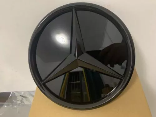 Frontgrill Abzeichen Schwarz Stern Emblem Logo Für 11-18 Mercedes Benz W205 W212