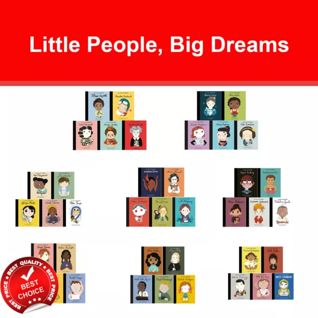 Little people, big dreams series 1 to 8 : 40 books collection set pack NEW