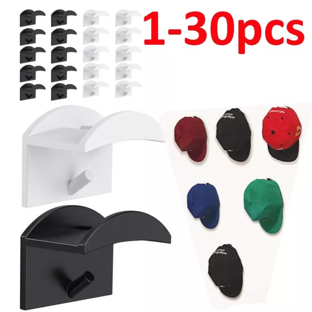 Baseball Cap Cap Hook Wall Mounted Hat Rack Hanger 1-30x Adhesive Hat Rack