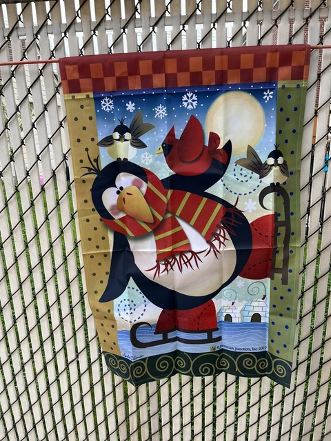 JEREMIAH JUNCTION WINTER GARDEN/HOUSE FLAG-NEW -SIZE  24”x36”