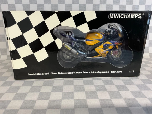 MINICHAMPS 1/12TH SUZUKI GSX R1000 CORONA EXTRA TROY CORSER WSB