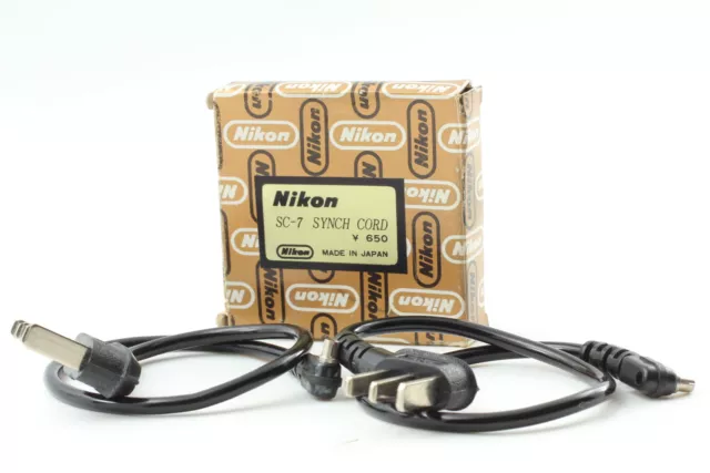 【Caja N como nuevo】 Cable de cordón de sincronización Nikon SC-7 x2 para flash