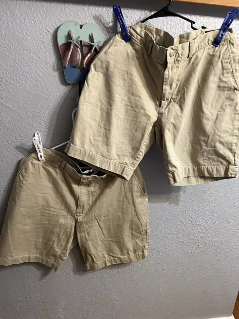 Polo Ralph Lauren Prospect Chino Shorts Mens 36 Flat Front 9” Inseam Lot 2