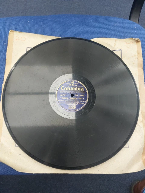 MUIR MATHIESON ORCHESTRA Varsovie Concerto Parties 1 & 2 Columbia 78