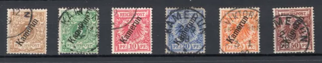 Deutsche Kolonien Kamerun aus 1-6 gestempelt Einzelmarken zur Auswahl