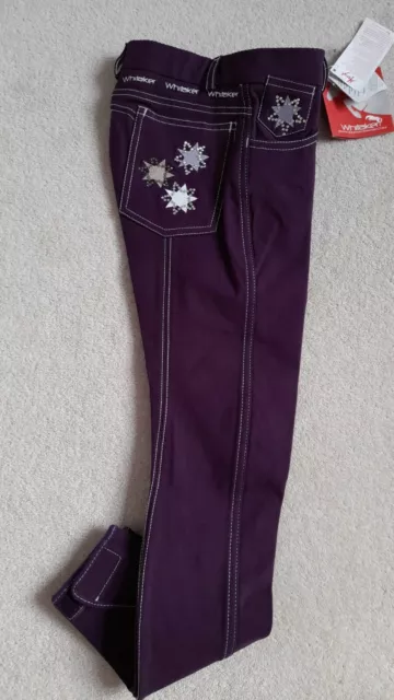 John Whitaker Childrens Star Breeches, Purple, Age 7/8 years (22" waist)