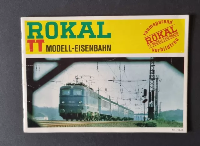 toller alter ROKAL TT Modell Eisenbahnen Katalog Nr. 18/D - um 1965/70