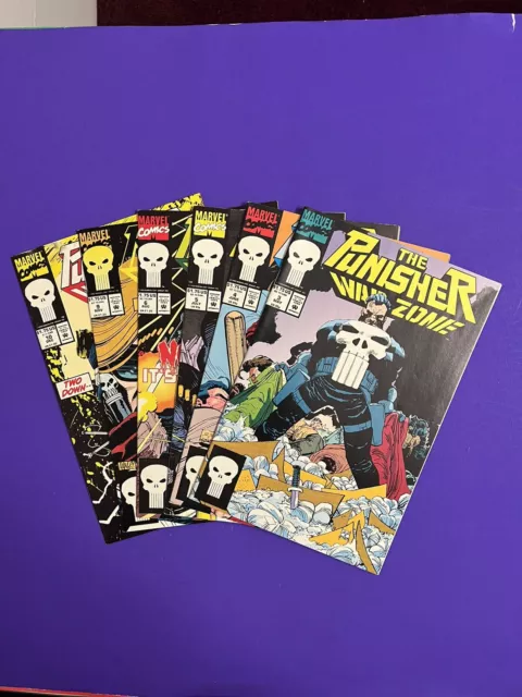 The Punisher: War Zone #3-6, 9, 10 VF/NM 1992