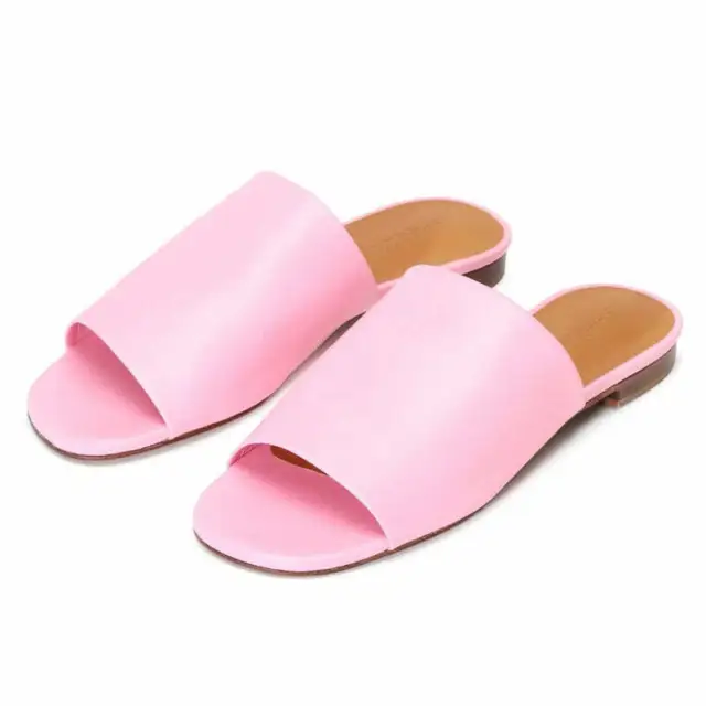 CLERGERIE Itou 3 Leather Mule Slide Sandals in Pigment Pink Size 40 / US 9.5